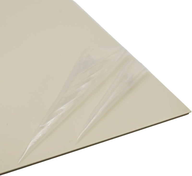 gonymask 3-Ply Guitar Pickguard 24x31DIY Material Blank Pick Guard Scratch Plate Sheet for Strat Tele Electric Guitar Jazz Precision Bass (Cream) - Image 3